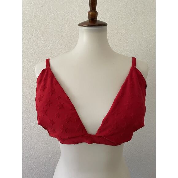 Old Navy Swimwear Bikini Top Triangle Patriotic Swim - Picture 1 of 8